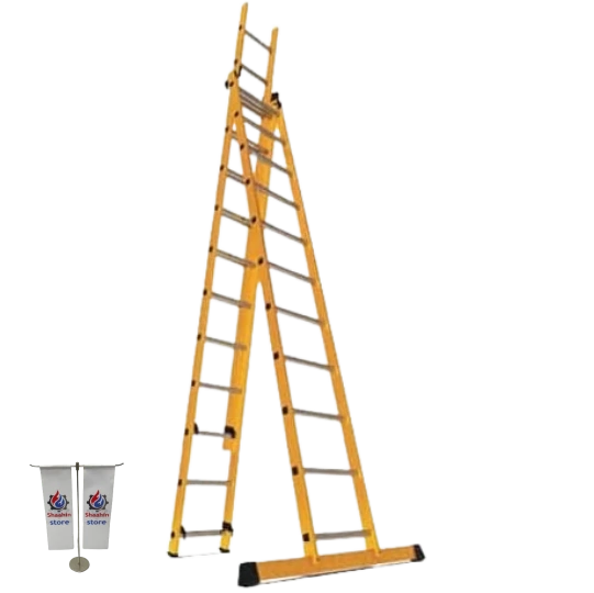 نردبان 34 پله 9 متری سه تکه الگانت آلوم پارس