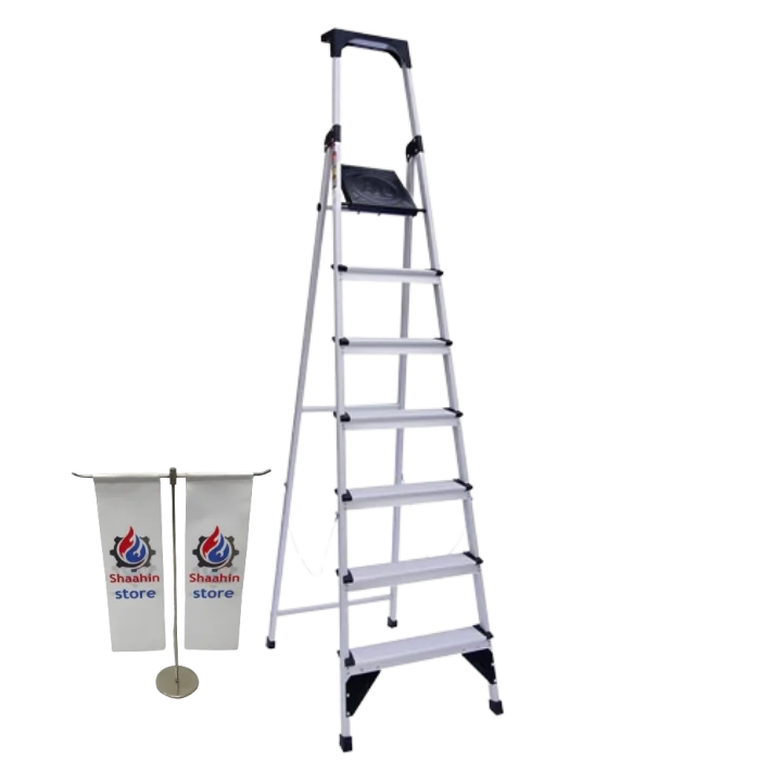 نردبان 7 پله آلوم پارس پله مدل  اطلس