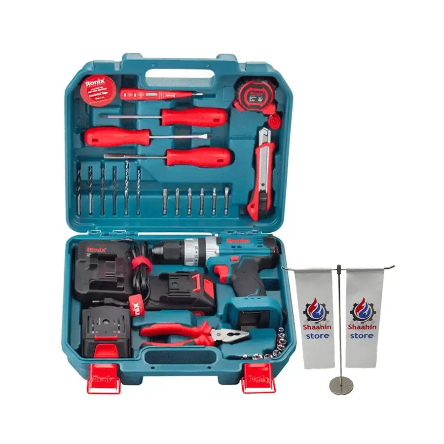 کیت دریل شارژی 16 ولت رونیکس مدل RS-8615
