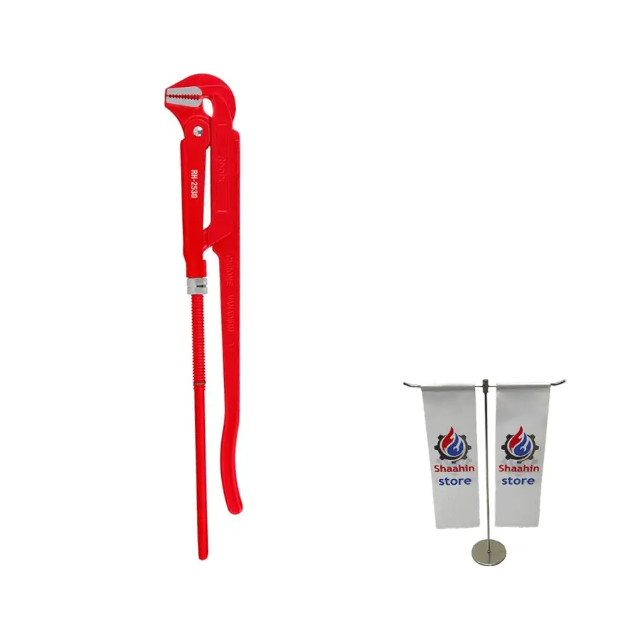 آچار لوله گیر شلاقی دو دسته سایز 3 اینچ رونیکس مدل RH-2530