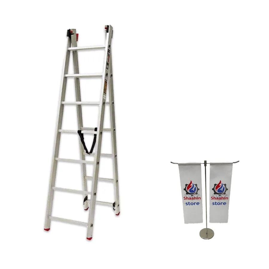 نردبان اکسلنت 4 متری 14 پله آلوم پارس پله